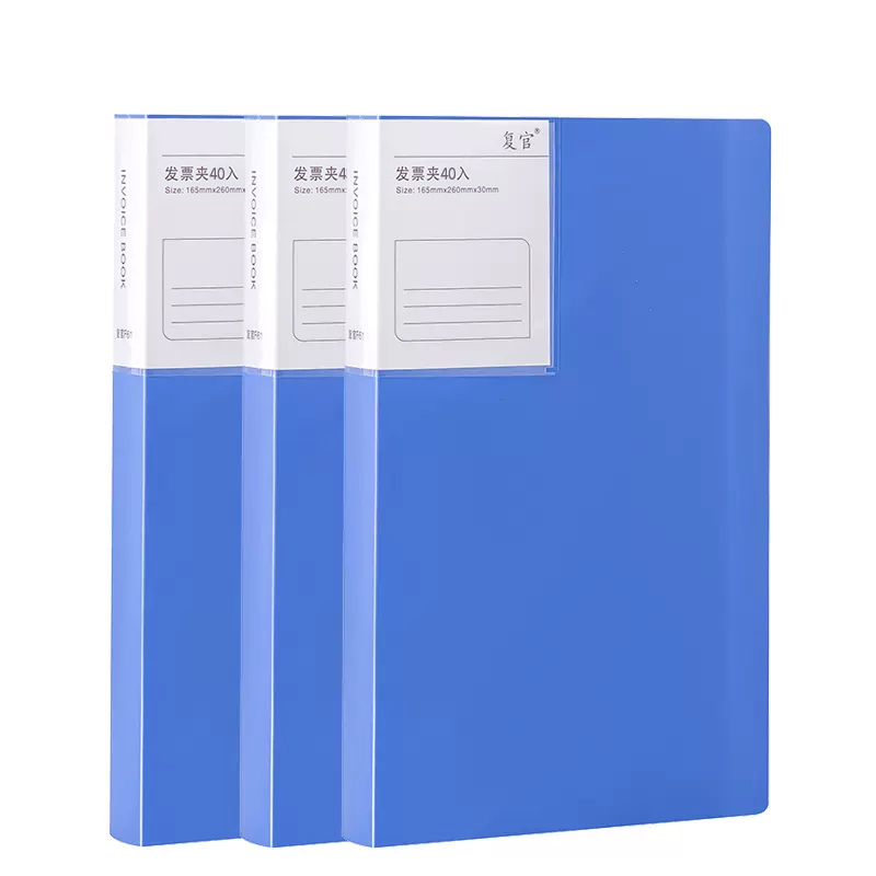 Plastični dokument binder za fakture – model Invoice information booklet, pogodno kao dar za razrednog kolegu