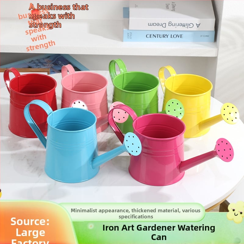 Kované železné záhradné zavlažovacie kanvičky, roztomilý dizajn (Materiál: Železo; Značka: Fool beauty; Aplikácia: Domáca záhrada)