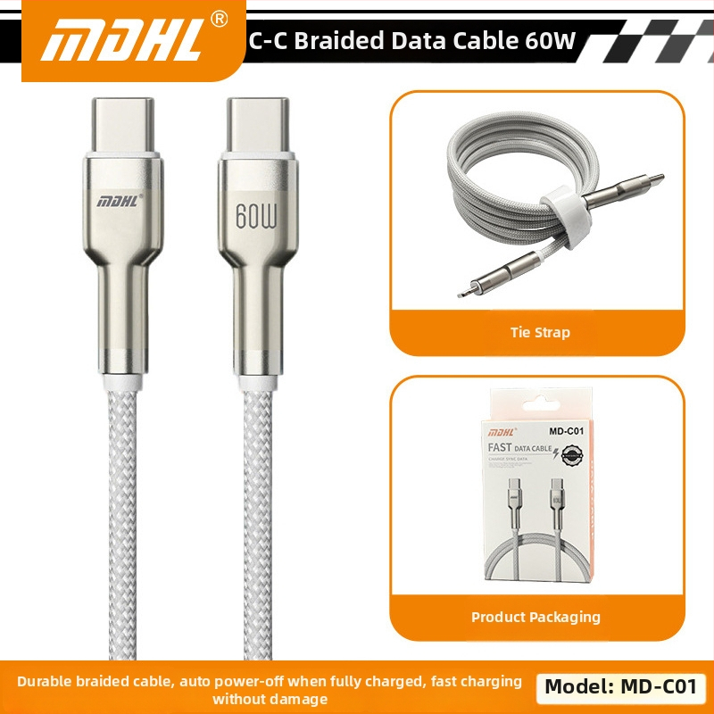 Καλώδιο USB-C γρήγορης φόρτισης (60W, 1–2 m) για Huawei/Honor