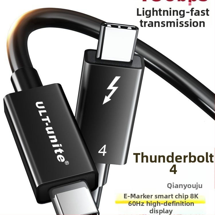 Thunderbolt 4/5 USB-C adatkábel, kétoldalas, teljes körű funkció, USB-C töltőkábel, 40Gbps nagy sebesség