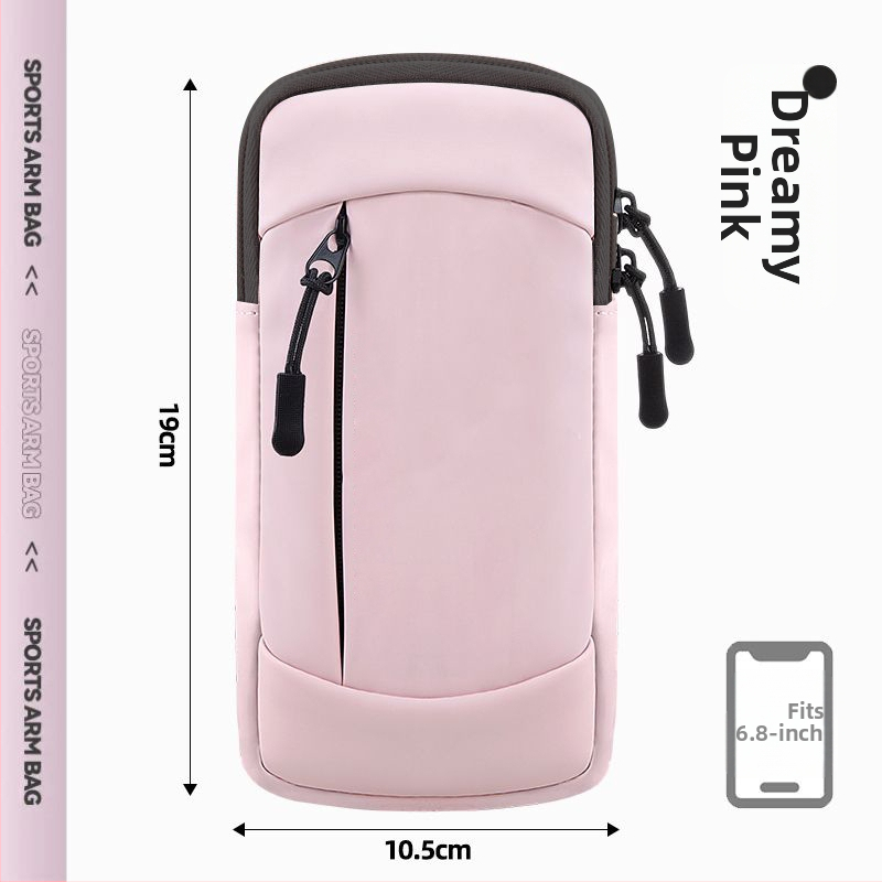 Geantă de braț pentru telefon la alergare - material PU, ultra-ușoară, respirabilă, impermeabilă, căptușită cu nylon