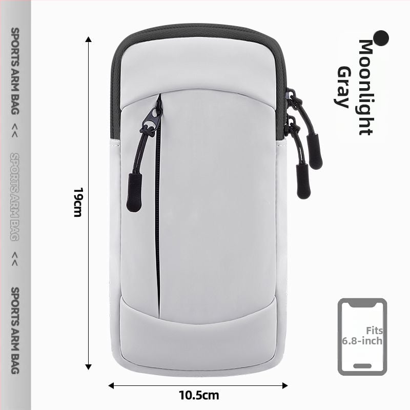 Geantă de braț pentru telefon la alergare - material PU, ultra-ușoară, respirabilă, impermeabilă, căptușită cu nylon