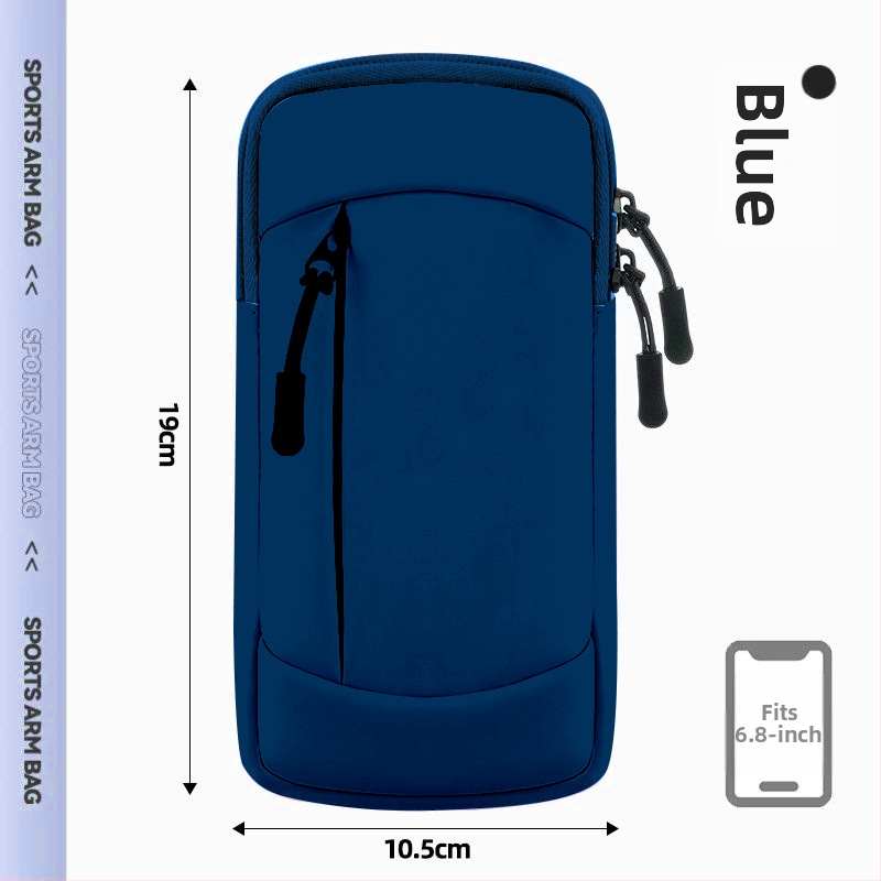 Geantă de braț pentru telefon la alergare - material PU, ultra-ușoară, respirabilă, impermeabilă, căptușită cu nylon