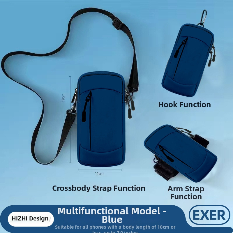 Geantă de braț pentru telefon la alergare - material PU, ultra-ușoară, respirabilă, impermeabilă, căptușită cu nylon