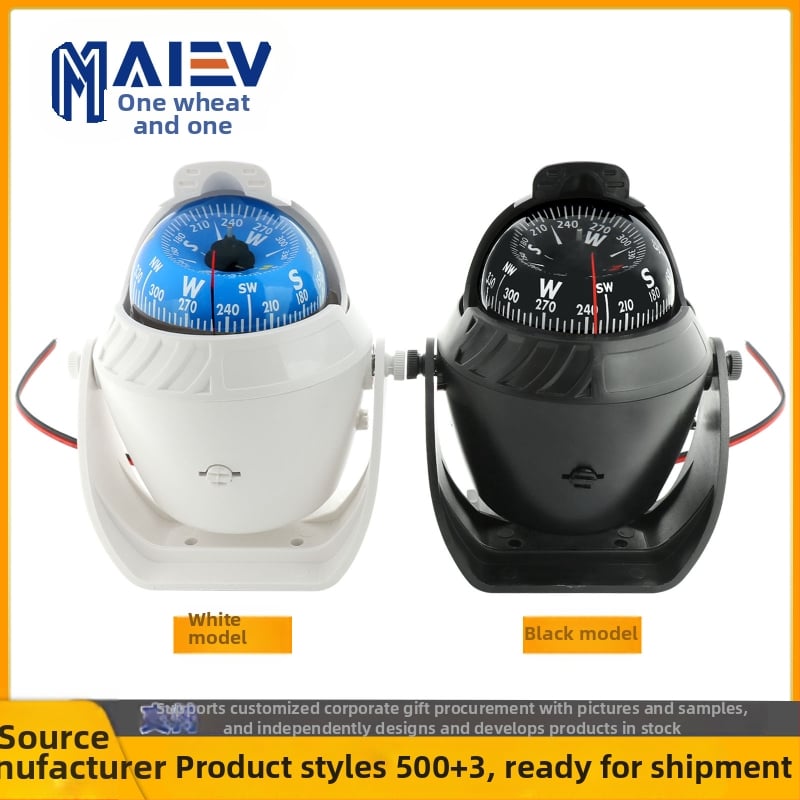 Maiev LC760 jūrinis kompasas su magnetinės deklinacijos reguliavimu, skirtas naudoti ant borto (automobilis/laivas)