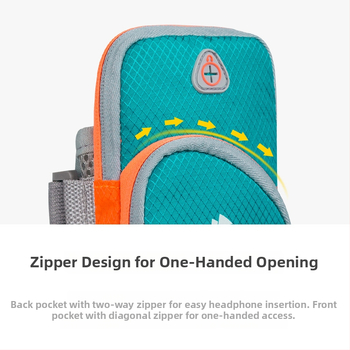 Geantă pentru braț pentru telefon pentru alergare — material PU, pentru bărbați, sport în aer liber