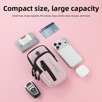 Geantă de braț pentru telefon Vanlain, pentru alergare și ciclism, material PU respirabil, căptușeală poliester-bumbac