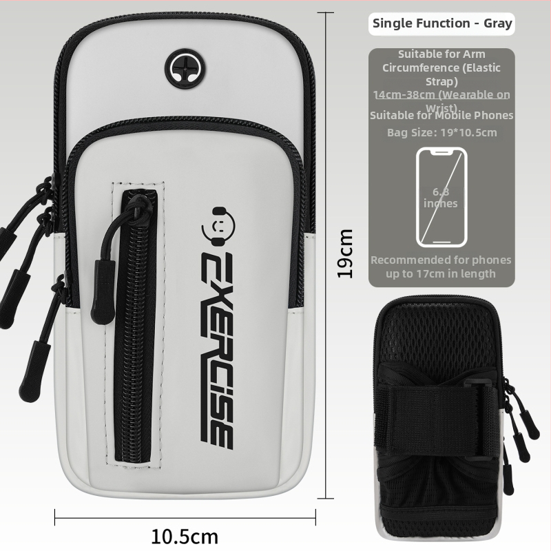 Geantă de braț pentru telefon Vanlain, pentru alergare și ciclism, material PU respirabil, căptușeală poliester-bumbac