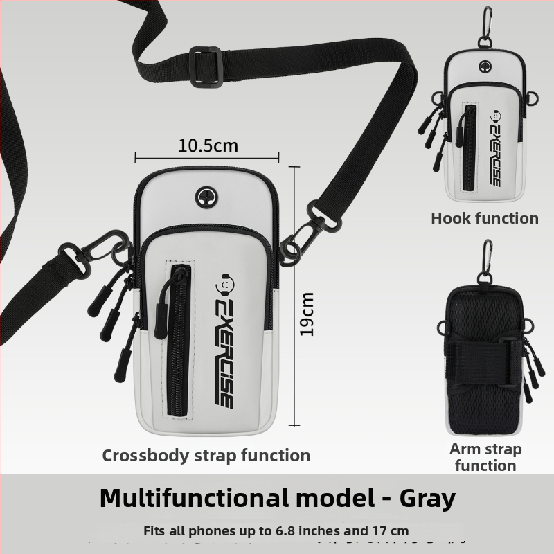 Geantă de braț pentru telefon Vanlain, pentru alergare și ciclism, material PU respirabil, căptușeală poliester-bumbac