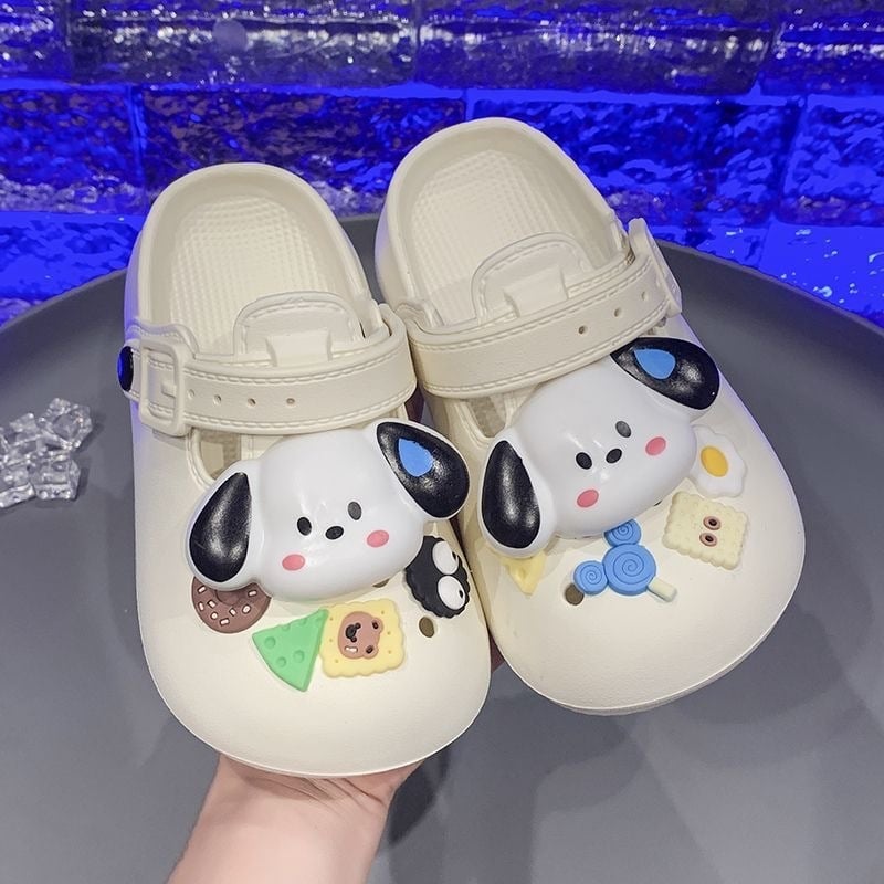 Papuci EVA pentru copii, unisex – Cartoon Paradise, antiderapant, partea superioară EVA, 7–16 ani