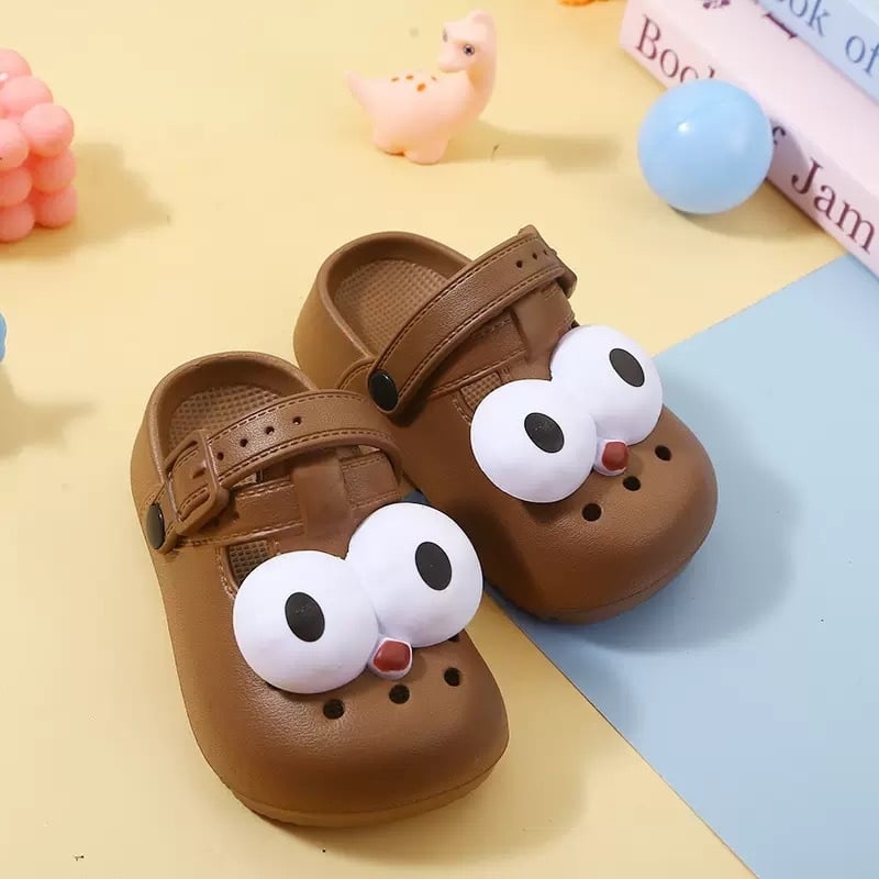 Papuci EVA pentru copii, unisex – Cartoon Paradise, antiderapant, partea superioară EVA, 7–16 ani