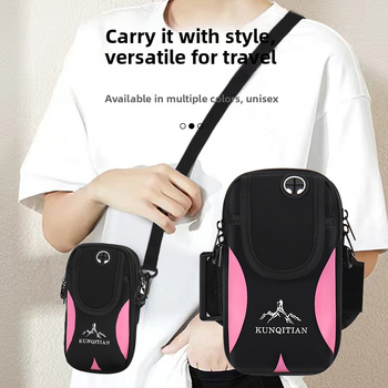 Geantă de braț pentru sporturi în aer liber, material poliester, unisex, siguranță reflectivă pentru noapte