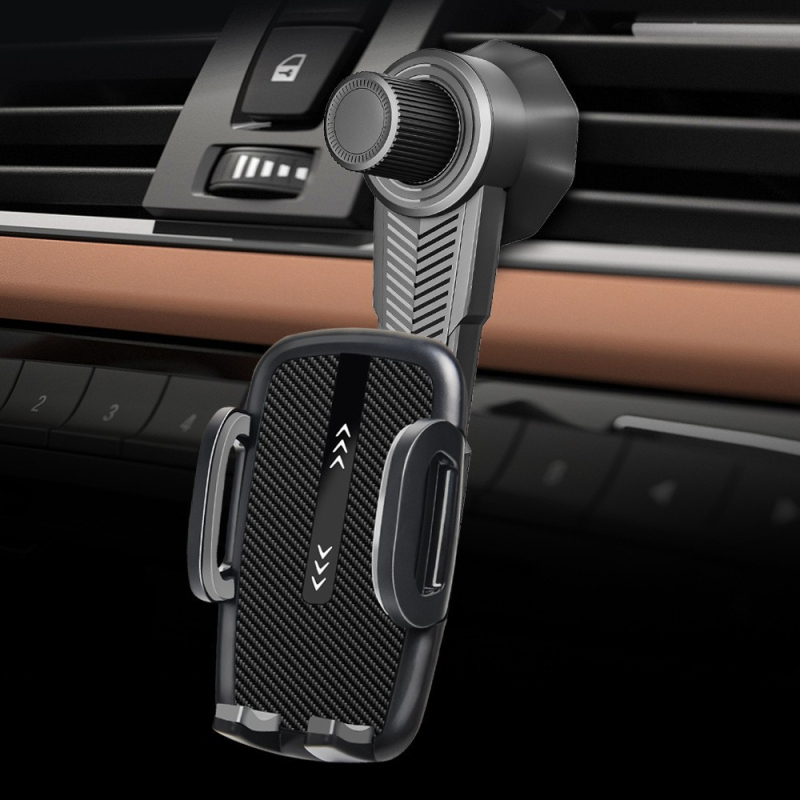 Suport pentru telefon auto pentru bord, montaj cu ventuză, stil minimalist, universal, rotire de 360° (fără baterie; montaj cu ventuză; rotire 360°; universal; minimalist)