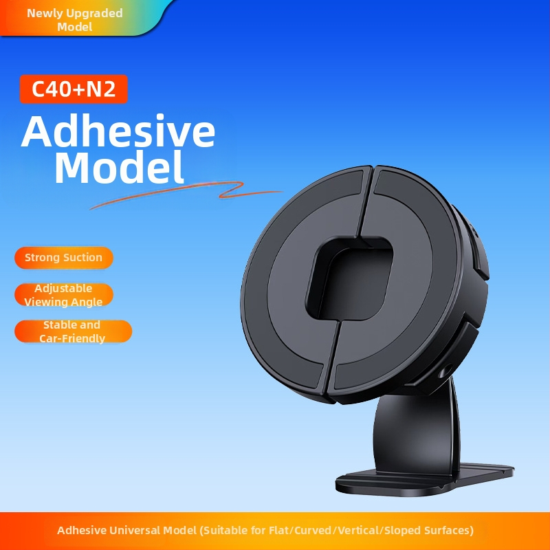Автомобилен държач за телефон с магнитна щипка за табло — Snap-On монтаж, 15W, универсален за навигационни телефони