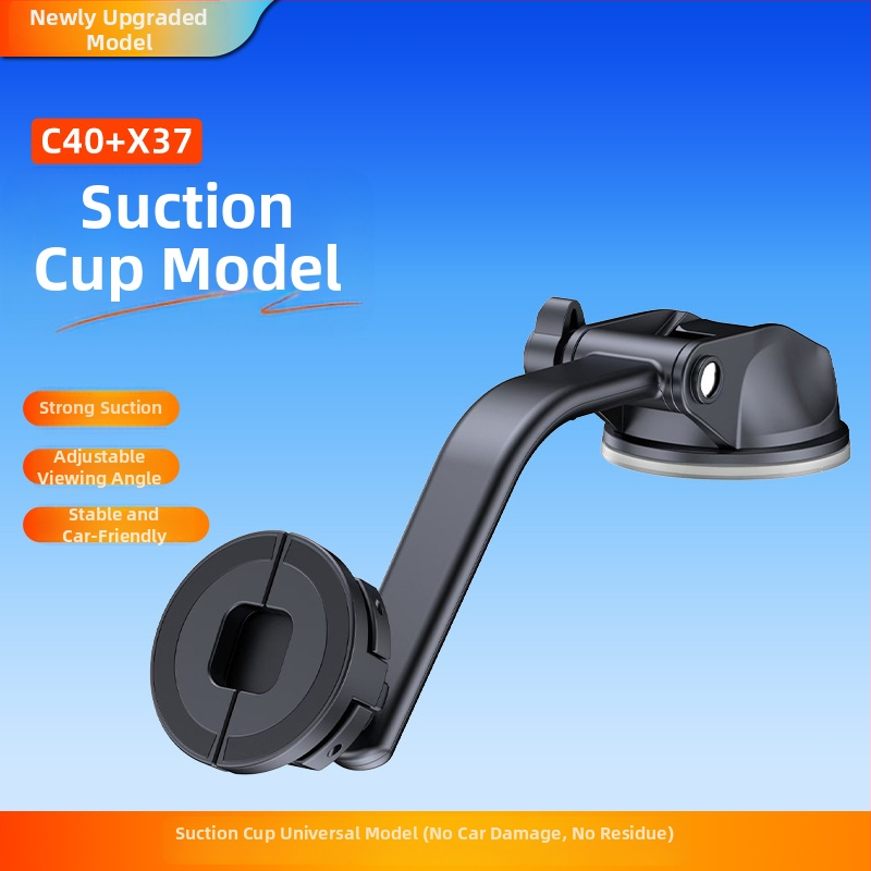 Автомобилен държач за телефон с магнитна щипка за табло — Snap-On монтаж, 15W, универсален за навигационни телефони