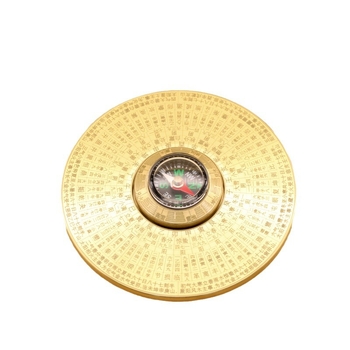 Латунов компас и фиджет гироскоп – декоративна украса Copper Master, латунни украси, домашен декор в китайски стил