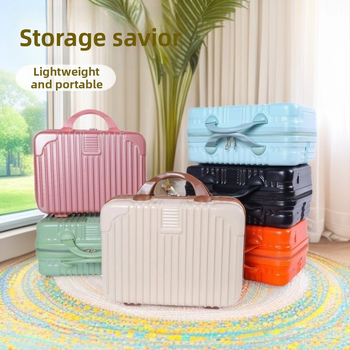 Козметичен калъф с разширителен слой – ултралек ABS, 720 г, универсални колела, цип за отваряне