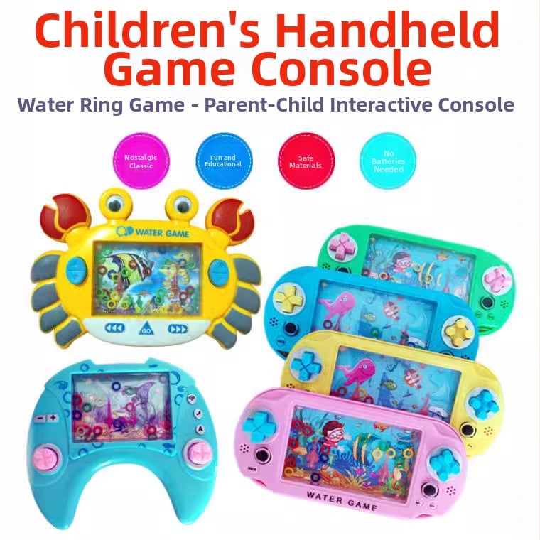 Mașină de joc cu inele în apă – Jucărie educativă interactivă pentru copii 4–6 ani