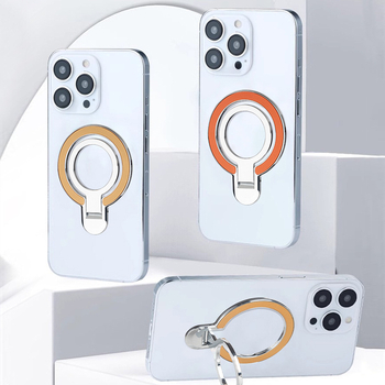 Suport foarte subțire cu inel pentru Apple și Huawei, montaj pe birou și în mașină, din aliaj