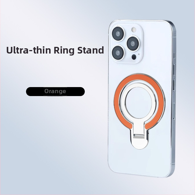 Suport foarte subțire cu inel pentru Apple și Huawei, montaj pe birou și în mașină, din aliaj