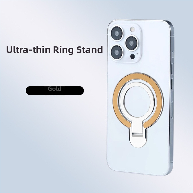 Suport foarte subțire cu inel pentru Apple și Huawei, montaj pe birou și în mașină, din aliaj