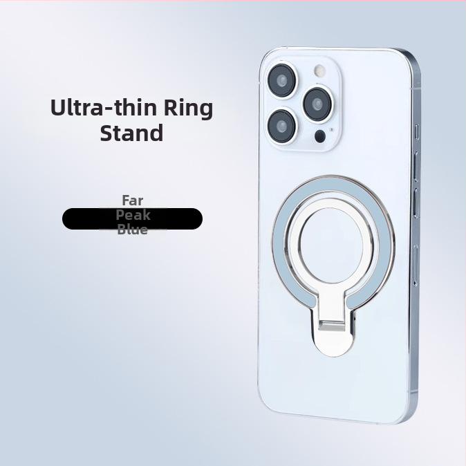 Suport foarte subțire cu inel pentru Apple și Huawei, montaj pe birou și în mașină, din aliaj