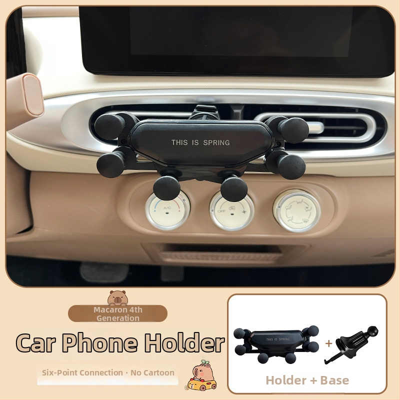 Držač za telefon u automobilu za Wuling Hongguang Macaron Gen 4 – gravitacijsko držanje na otvoru za ventilaciju, kompatibilan s izlazom zraka