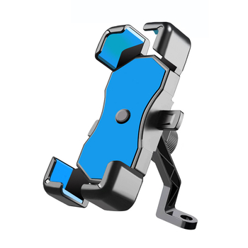 Suport pentru telefon pe ghidon cu amortizare antișoc pentru motociclete, biciclete și biciclete electrice