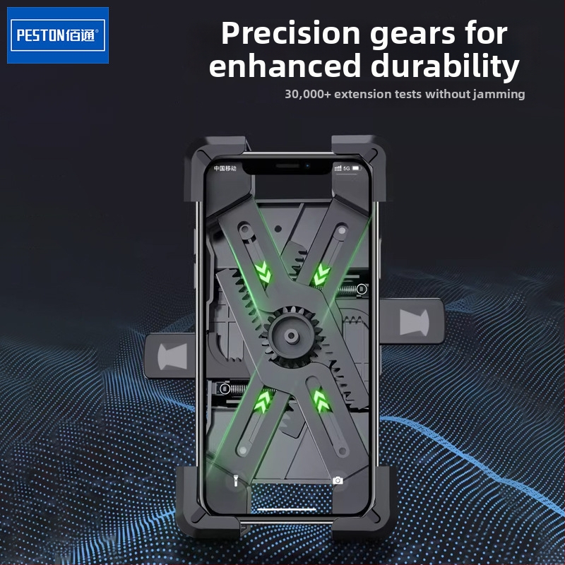 Baitong držiak na telefón na riadidlá s proti vibráciám pre motocykle, bicykle a elektrické bicykle