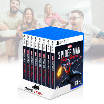 8-u-1 stalak za kartice za igru i držač CD-a, ABS materijal, izravno spajanje, kompatibilan s PS5/PS4/PS3/PSP/PS2/XBOX/XBOX360/WIIU/PSV
