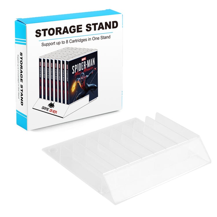 8-u-1 stalak za kartice za igru i držač CD-a, ABS materijal, izravno spajanje, kompatibilan s PS5/PS4/PS3/PSP/PS2/XBOX/XBOX360/WIIU/PSV