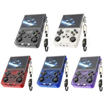 Atvērta koda rokas spēļu konsole ar Wi‑Fi daudzspēlētāju iespēju, retro joystick, PSP stils; atbalsta MAME, N64, PS1, Neo Geo, GBA, FC/SFC/MD, CPS1‑3; atmiņa 64GB/128GB; USB interfeiss; MP4 atskaņotājs; 2 spēlētāji