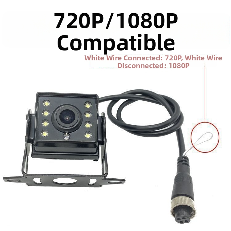 Cameră pentru camion cu monitorizare AHD patru canale, imagine HD, vedere nocturnă, rezistentă la apă, model universal