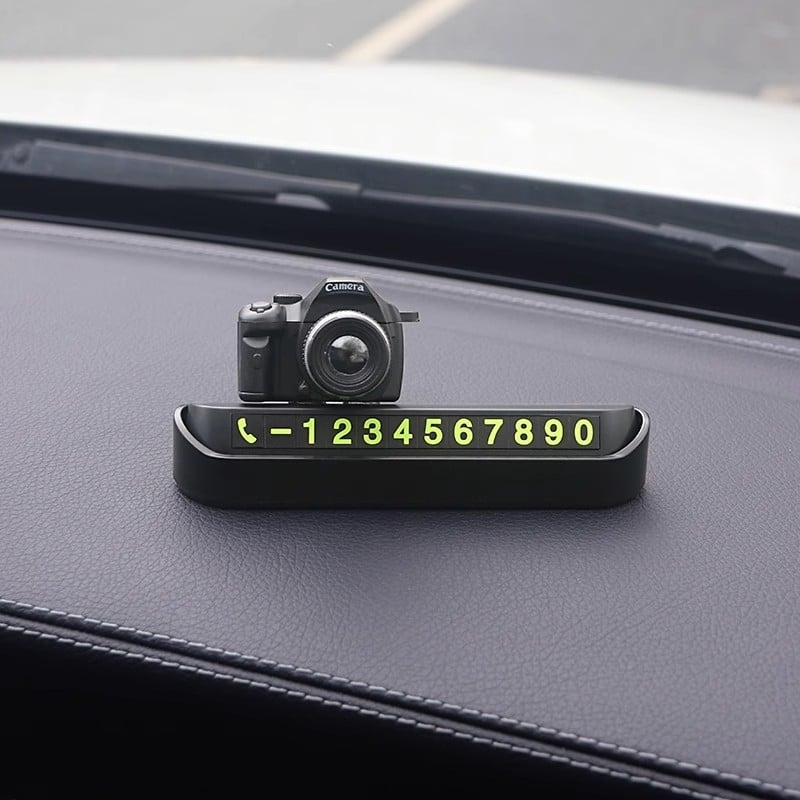 Elastični znak za parkiranje automobila s telefonskim brojem – privremeni znak za parkiranje, plastična unutarnja dekoracija