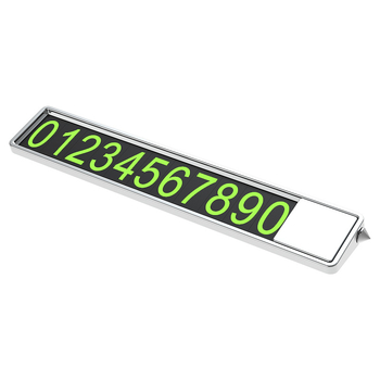 Метална автомобилна табелка за временно паркиране с печат на лого, персонализирана за подарък, частна марка на разположение