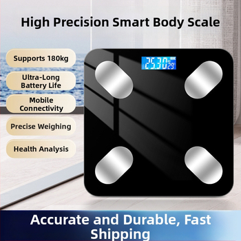 Cântar corporal Bluetooth cu aplicație, încărcare Type-C, cântar electronic pentru uz casnic