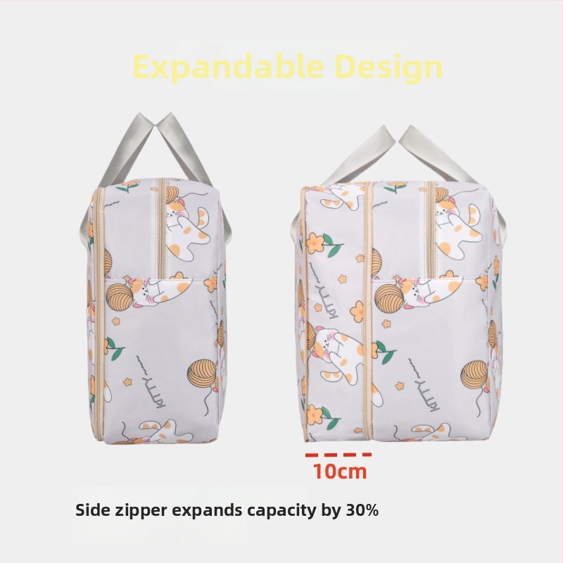 Cestovná taška - kubický tvar, Oxford látka, viacúčelová, model 156414