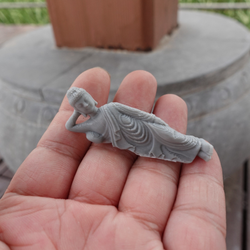 Zen Bonsai Mini Kamena Pagoda za Terarij — Kamen Koji Apsorbira Vodu, Ukras od Smole, Kineski Stil