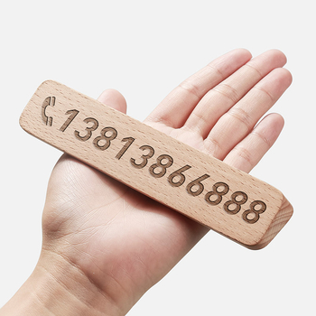 Drvena privremena pločica za parkiranje s QR kodom, porijeklo Guangzhou, ispisani OK logotip, ovlaštene privatne marke