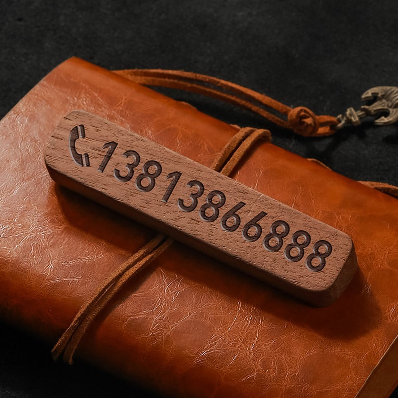 Drvena privremena pločica za parkiranje s QR kodom, porijeklo Guangzhou, ispisani OK logotip, ovlaštene privatne marke