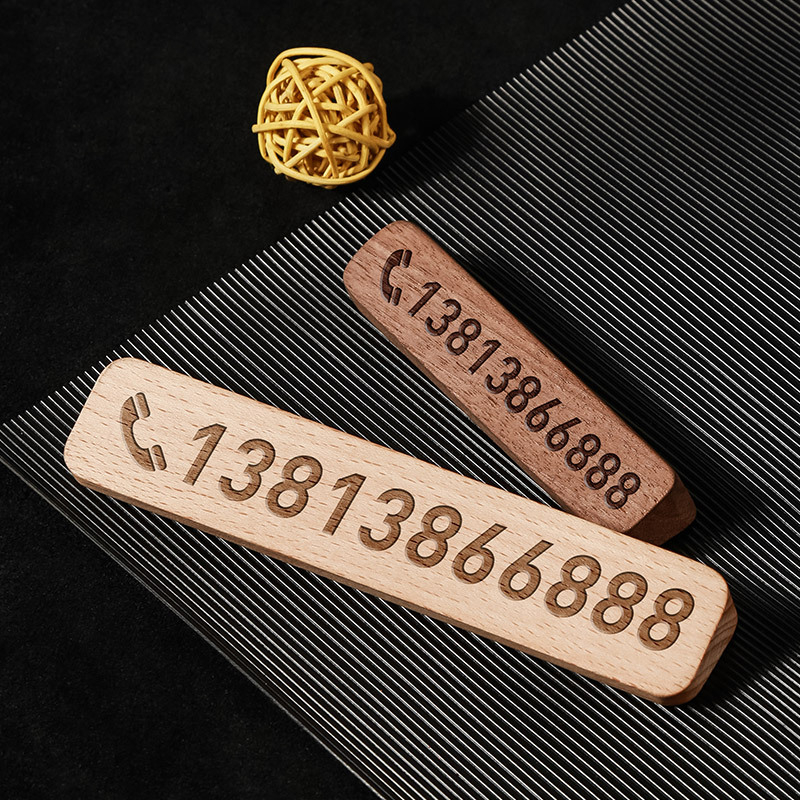Drvena privremena pločica za parkiranje s QR kodom, porijeklo Guangzhou, ispisani OK logotip, ovlaštene privatne marke