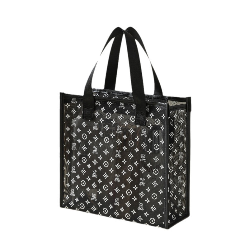 Козметична чанта - найлон, животински принт, закопчаване с цип, дишаща и антибактериална