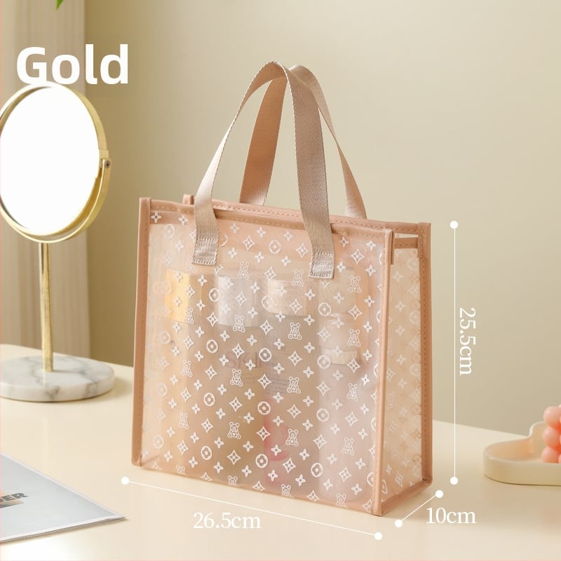 Козметична чанта - найлон, животински принт, закопчаване с цип, дишаща и антибактериална