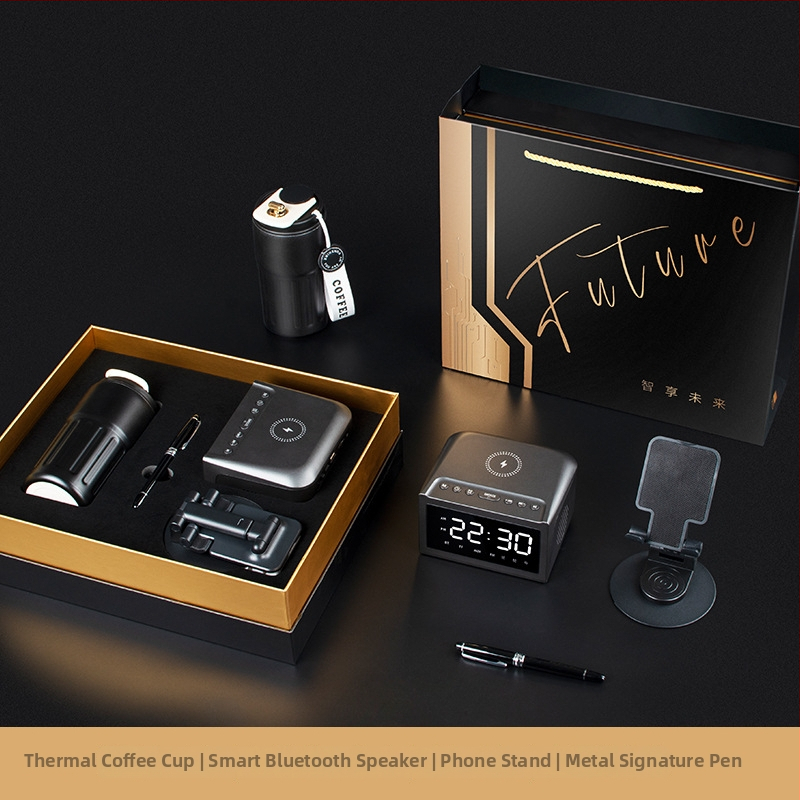 Set de cadouri pentru afaceri, cu design metalic modern, pentru conferințe corporative și cadouri pentru clienți