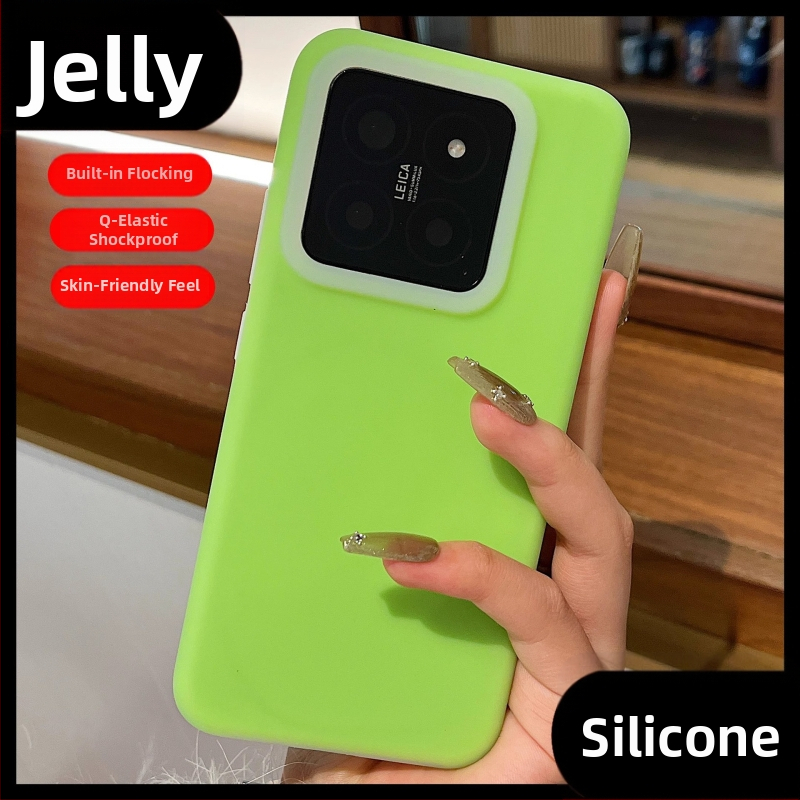 Gélový tekutý silikónový kryt pre Xiaomi 17 Pro a Xiaomi 14 Ultra, príjemný na dotyk, úplné krytie