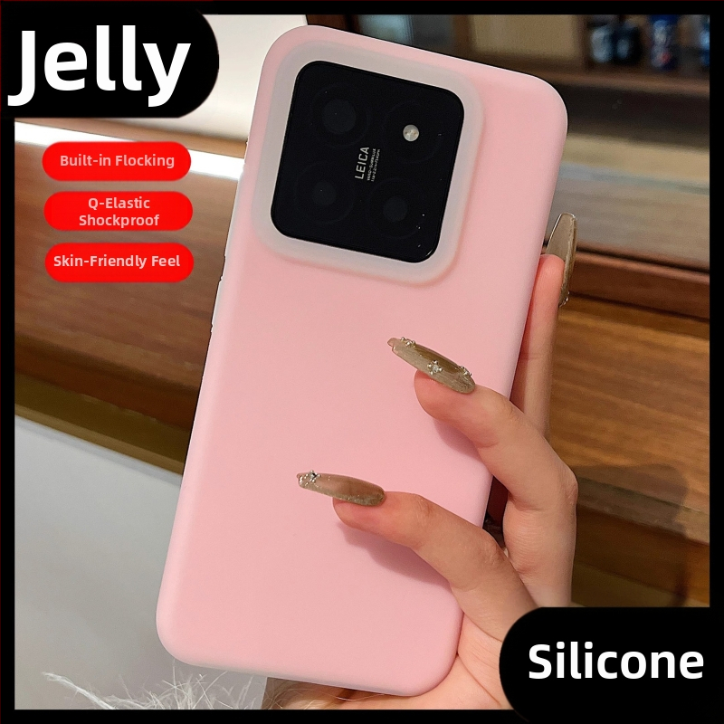 Gélový tekutý silikónový kryt pre Xiaomi 17 Pro a Xiaomi 14 Ultra, príjemný na dotyk, úplné krytie