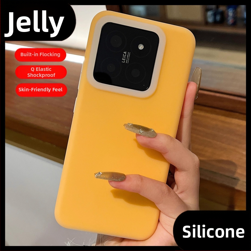 Gélový tekutý silikónový kryt pre Xiaomi 17 Pro a Xiaomi 14 Ultra, príjemný na dotyk, úplné krytie