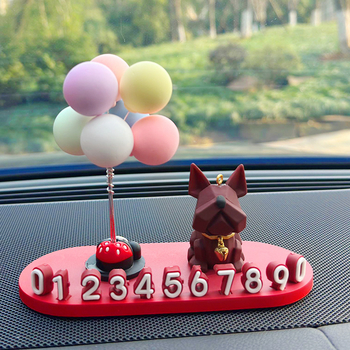 Dočasná parkovacia tabuľka pre auto s motívom buldoga – PVC mäkká guma, skrytý typ, bez personalizácie