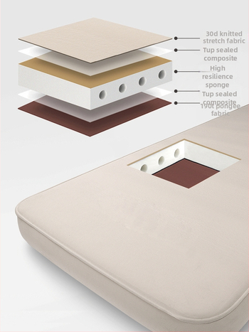 Savarankiškai pripučiamas kempting lova vienam arba dviem; apkrova 300 kg; svoris 10 kg; paviršius iš TPU 30D audinio.