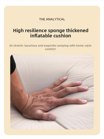 Savarankiškai pripučiamas kempting lova vienam arba dviem; apkrova 300 kg; svoris 10 kg; paviršius iš TPU 30D audinio.